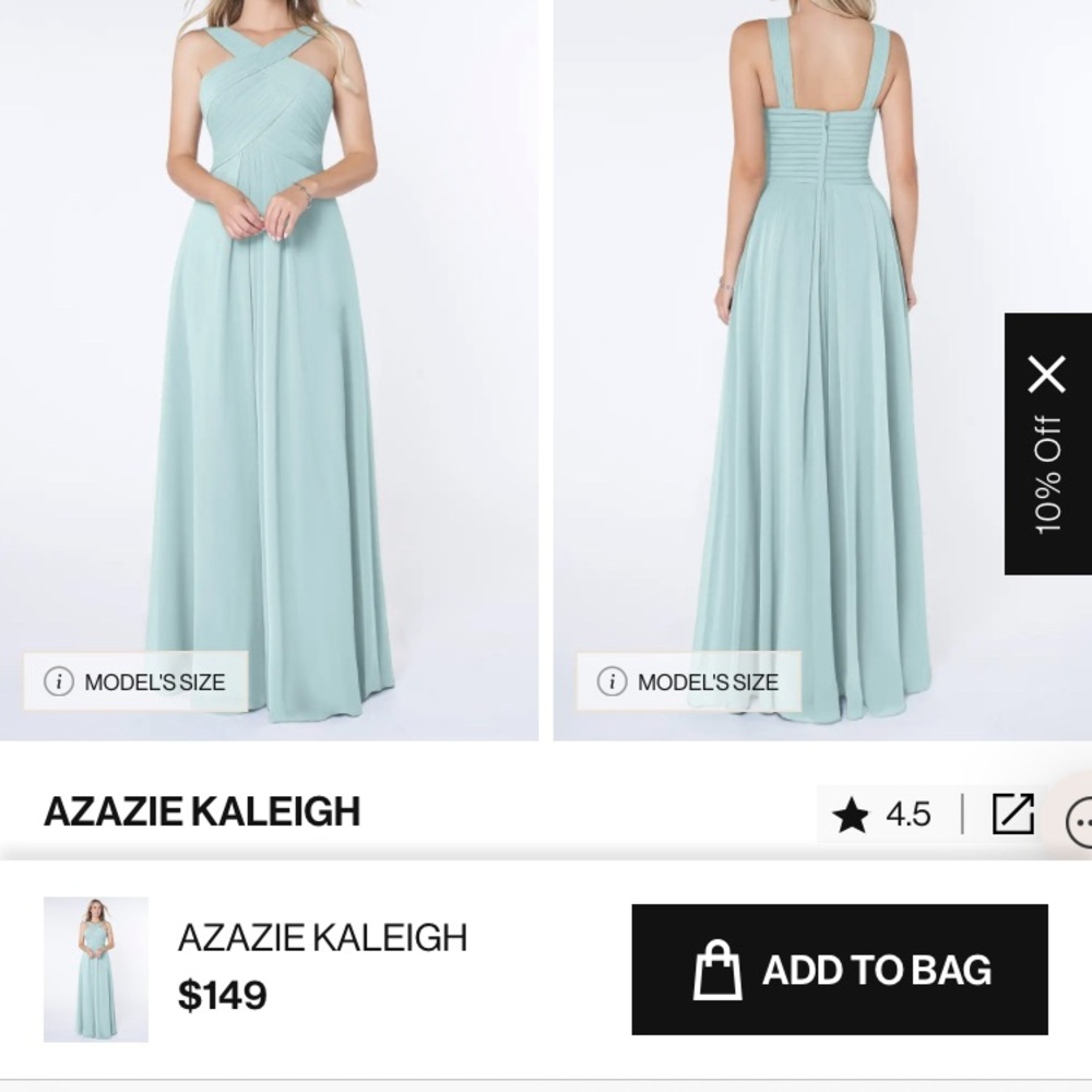 Azazie Kaleigh Dress “Mist”